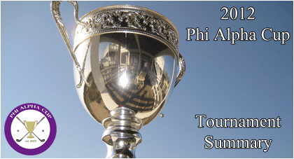 2012 Phi Alpha Cup Tournament Summary